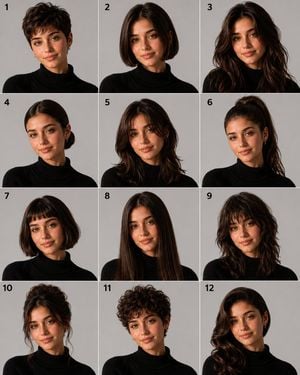 Panel Hairstyle Lookbook Grid