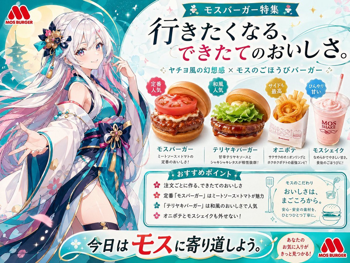 Anime MOS Burger Promo Poster