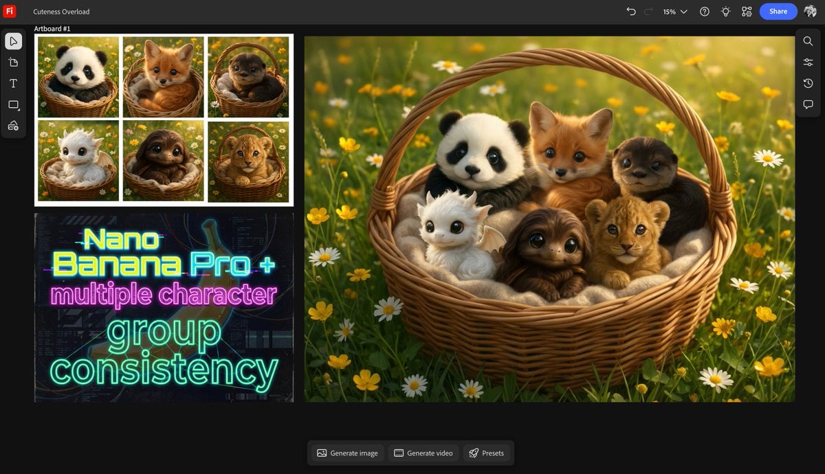 Multiple characters in one basket