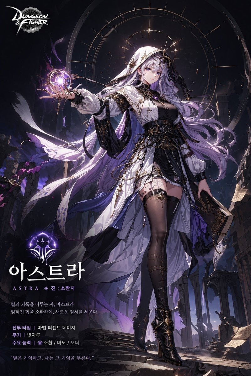 Anime Game Character Promo Poster