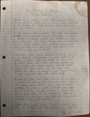 Handwritten Essay Photo Simulation