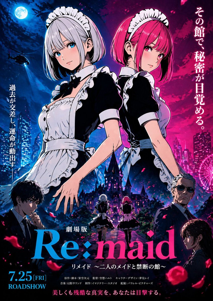 Anime Maid Thriller Movie Poster