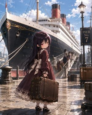 Little Girl in Ruined City