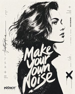 Typographic Portrait Poster