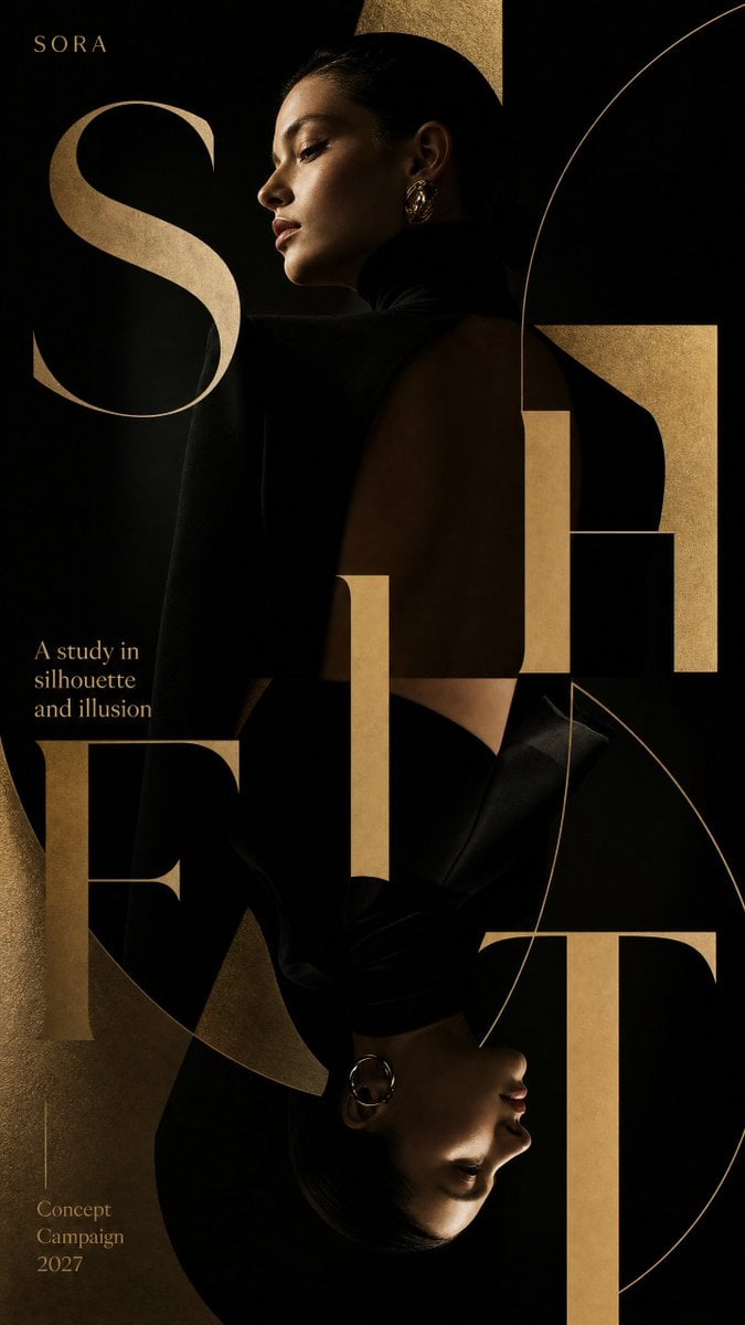 Luxury Fashion Campaign Typography Poster System