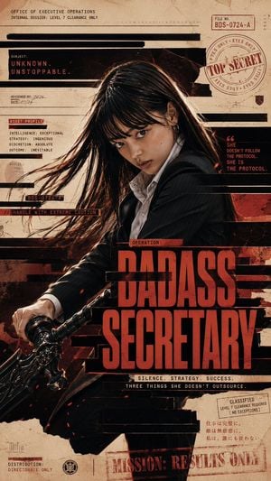 Badass Secretary Dossier Poster
