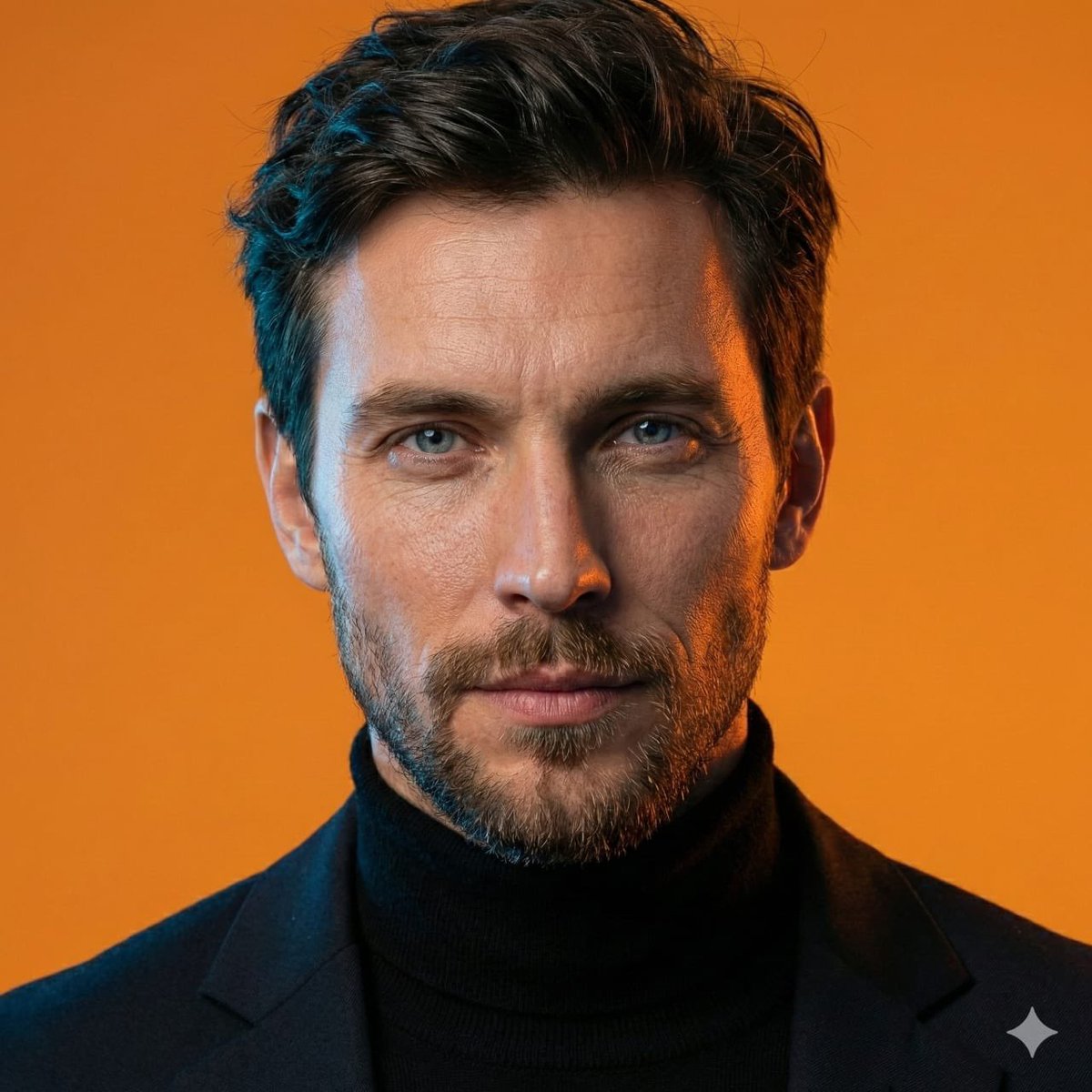 AI-Generated Face Cinematic Portrait Prompt (Dual-Tone Lighting)