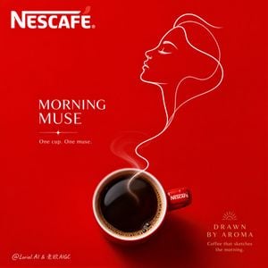 Minimalist Nescafé Brand Poster