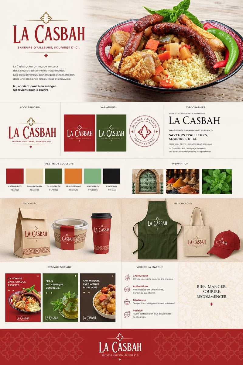 Moroccan Restaurant Brand Board