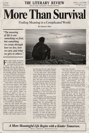 English Editorial Newspaper Layout