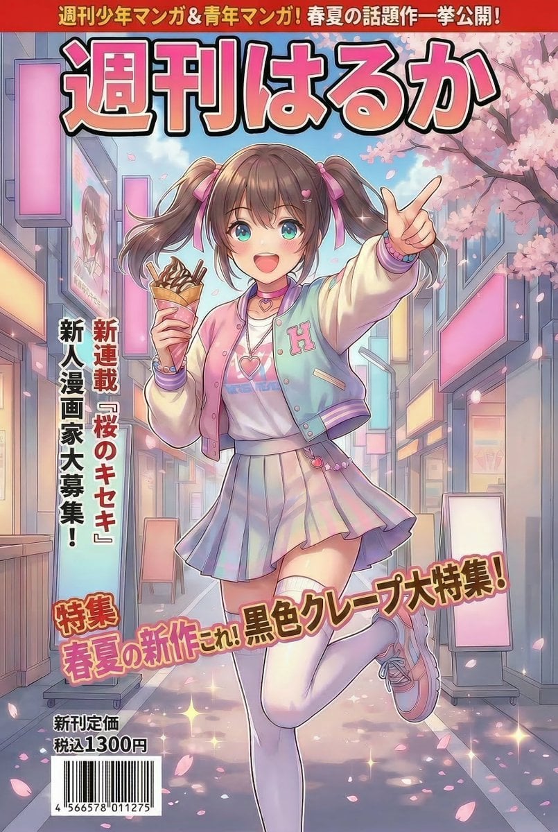 Manga Magazine Cover Prompt for Nano Banana Pro