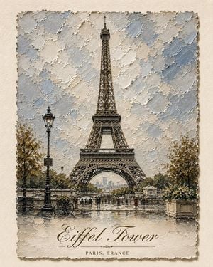 Impasto Oil Architectural Painting