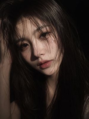 Cinematic Low-Key East Asian Portrait