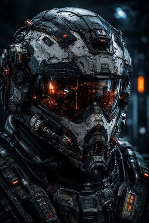 Cybernetic Tactical Soldier Portrait