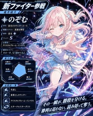 Anime Fighter Introduction Card