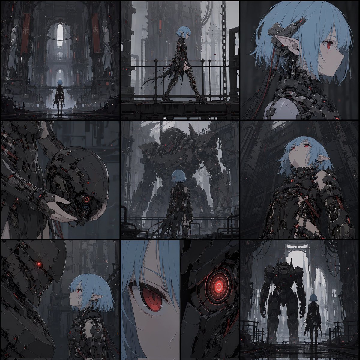 Cyberpunk Android Elf Storyboard