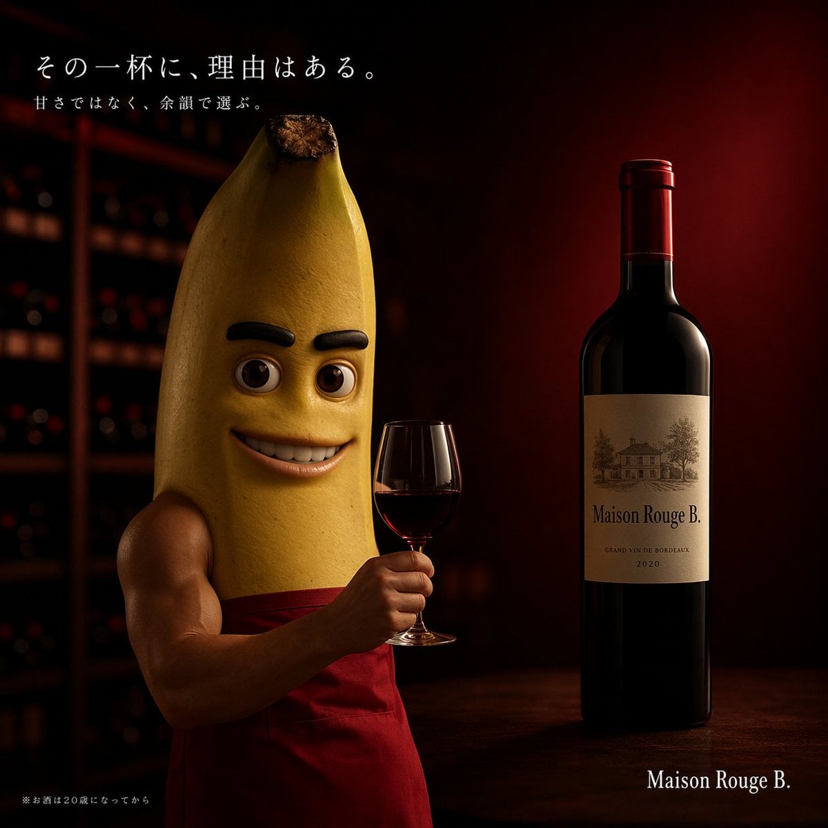 Cinematic Banana Wine Advertisement