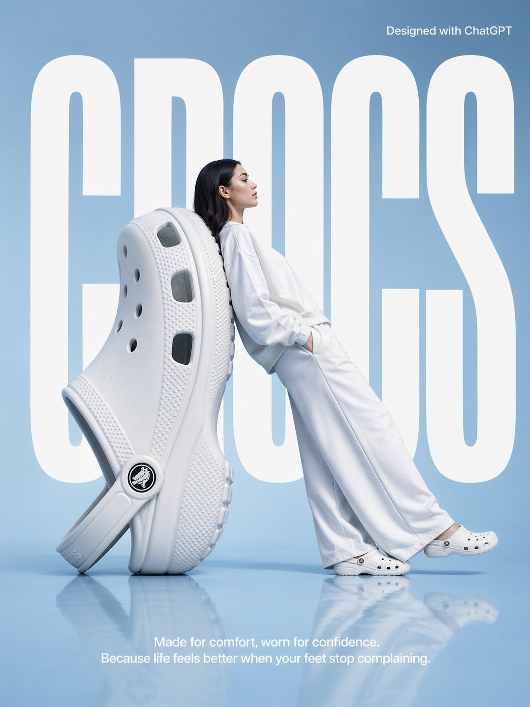 Crocs High Fashion Surrealist Poster