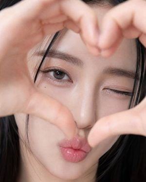 Playful Heart Gesture Close-up