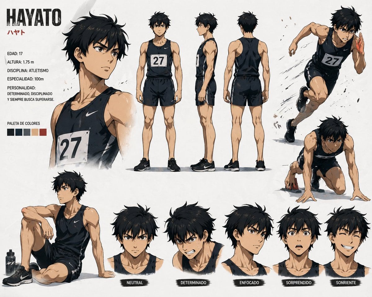Anime Sprinter Character Sheet