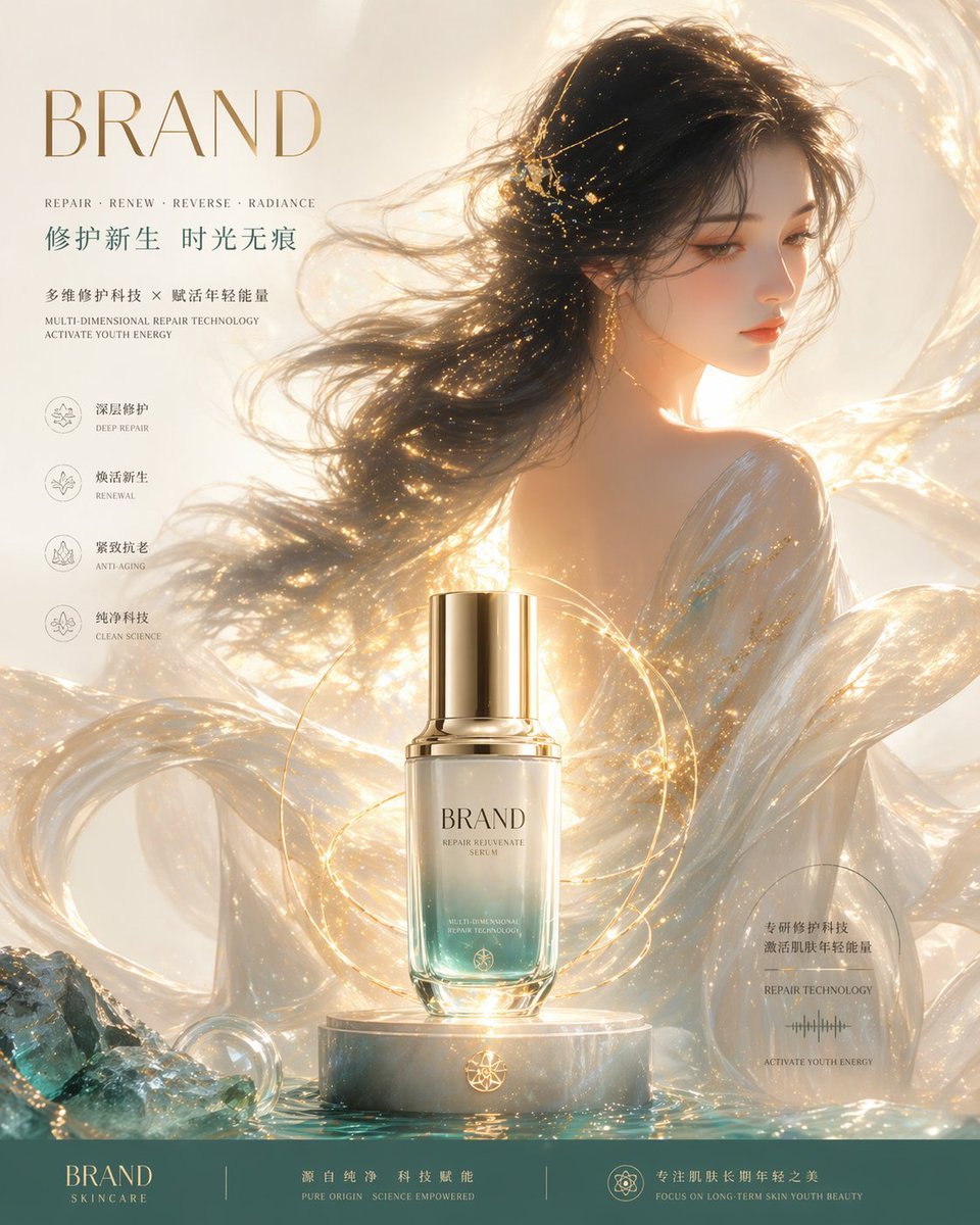 Luxury Skincare Brand Key Visual (KV)