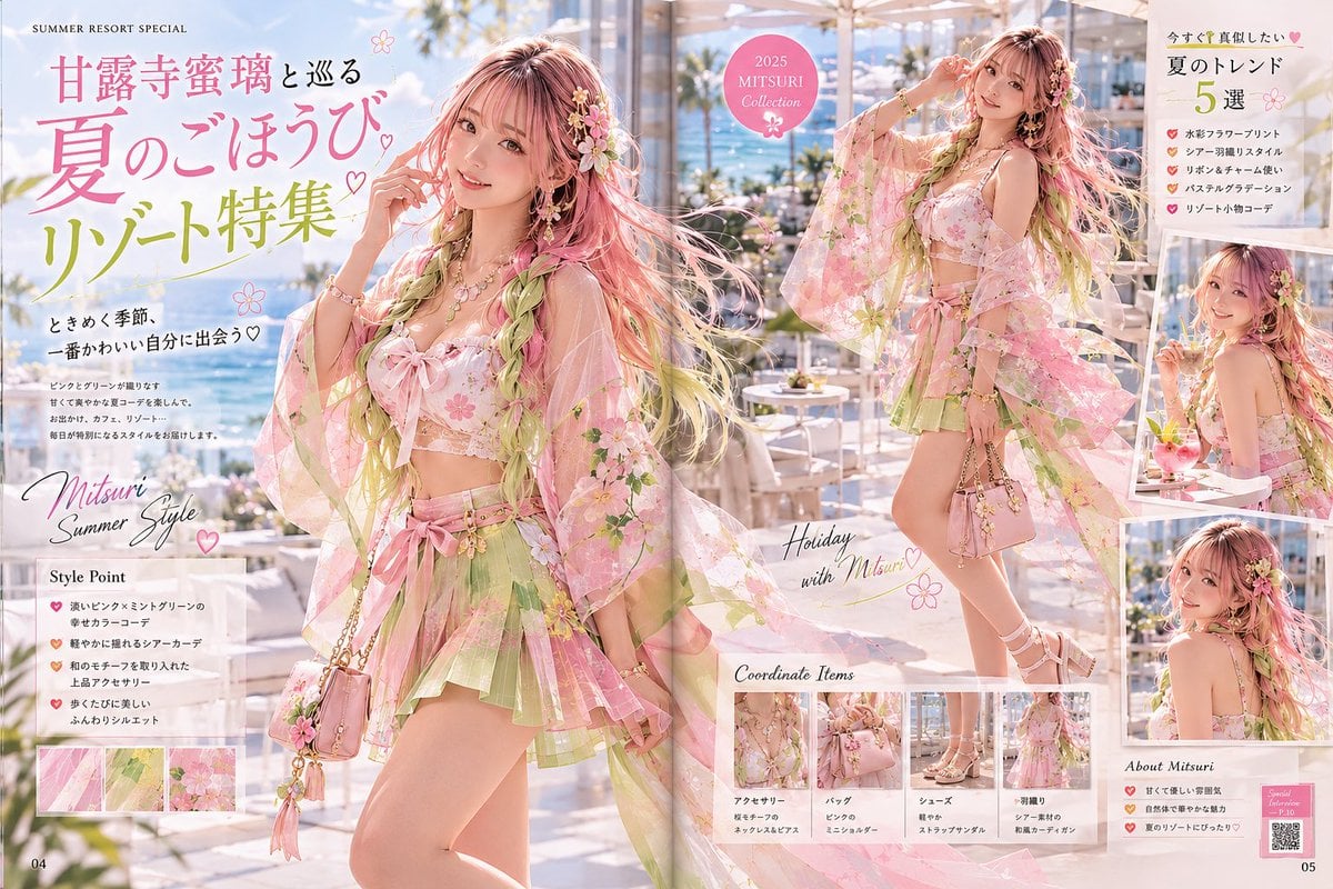 Mitsuri Summer Resort Magazine Spread