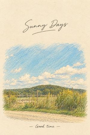 Vintage Countryside Postcard