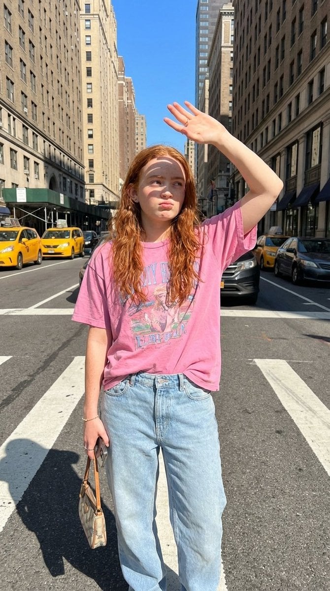 NYC Street Fashion Editorial Prompt with Harsh Sunlight