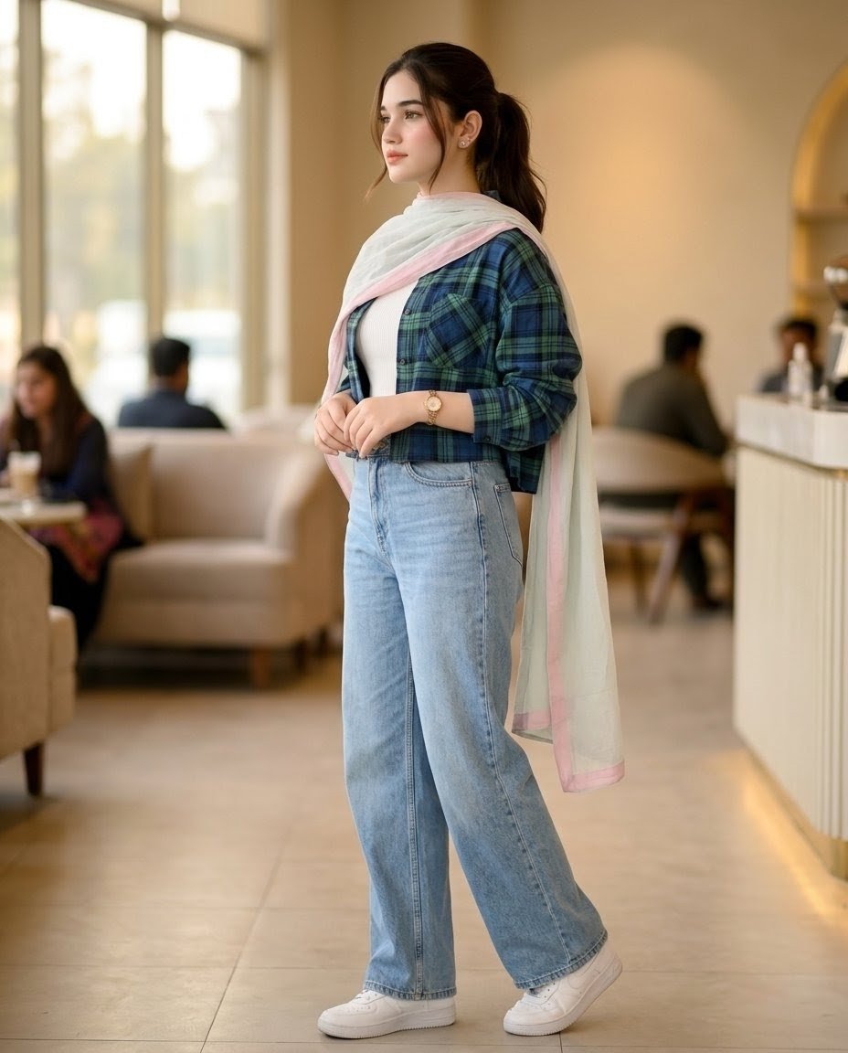 Pakistani Café Fashion Portrait