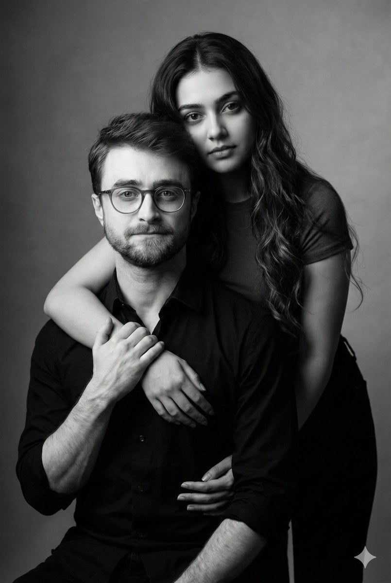 Monochrome Fine Art Couple Portrait