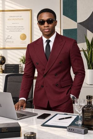 Confident Executive Office Portrait