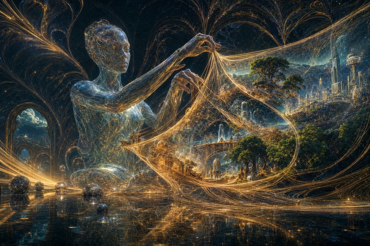 Glass Reality Weaver in Cosmic Hall