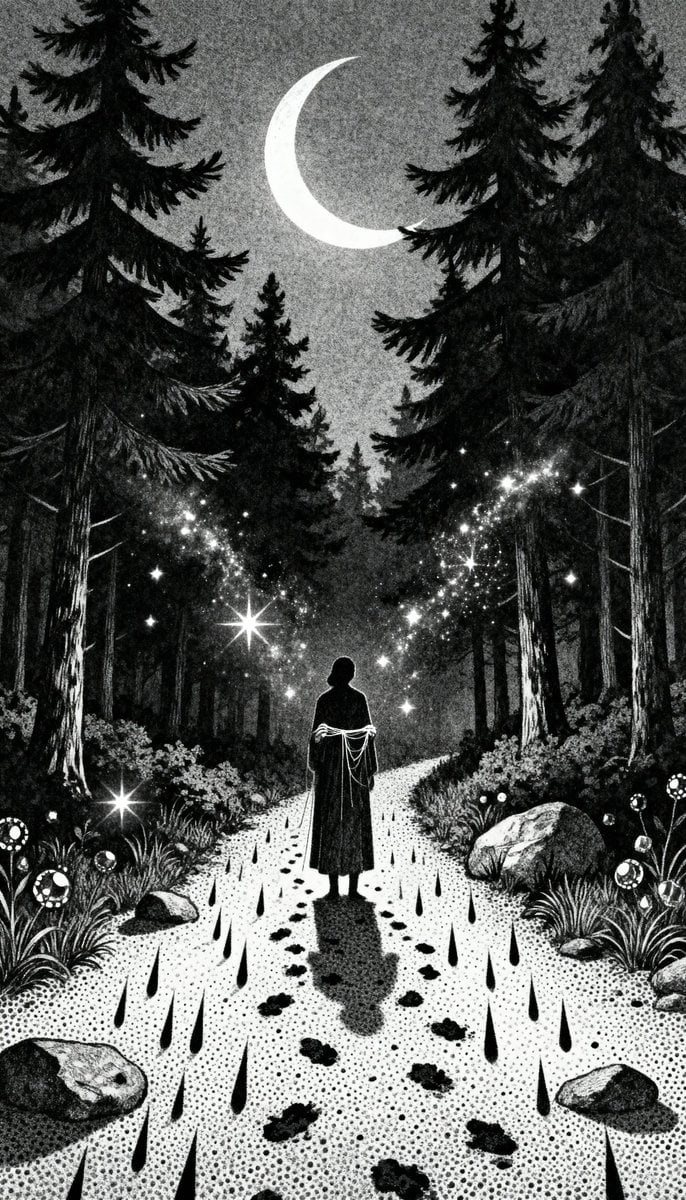 Gothic Stipple Art Poem Visualization