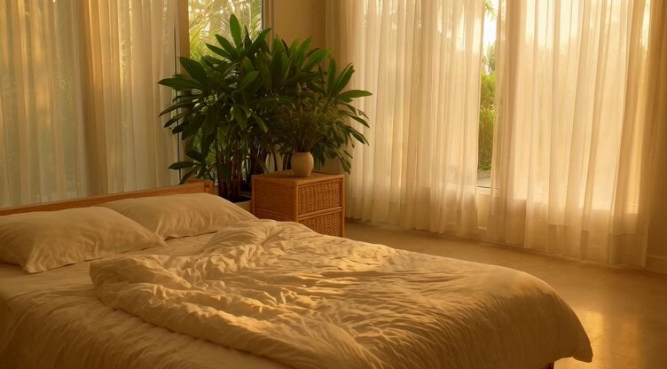 Photorealistic Bright and Airy Bedroom Interior Video Prompt