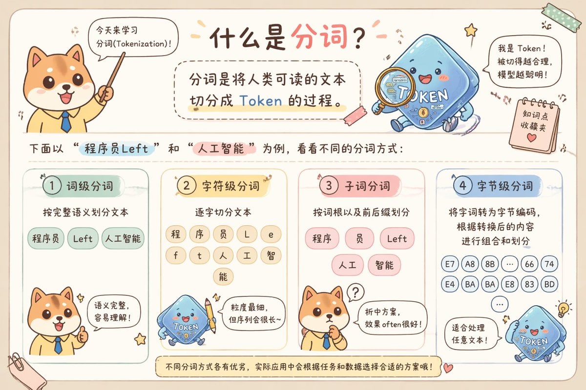 Cute Chinese Tokenization Infographic
