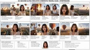 Hot Air Balloon Vlog Storyboard