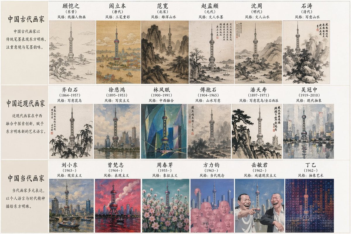 Artistic Style Synthesis for Landmarks