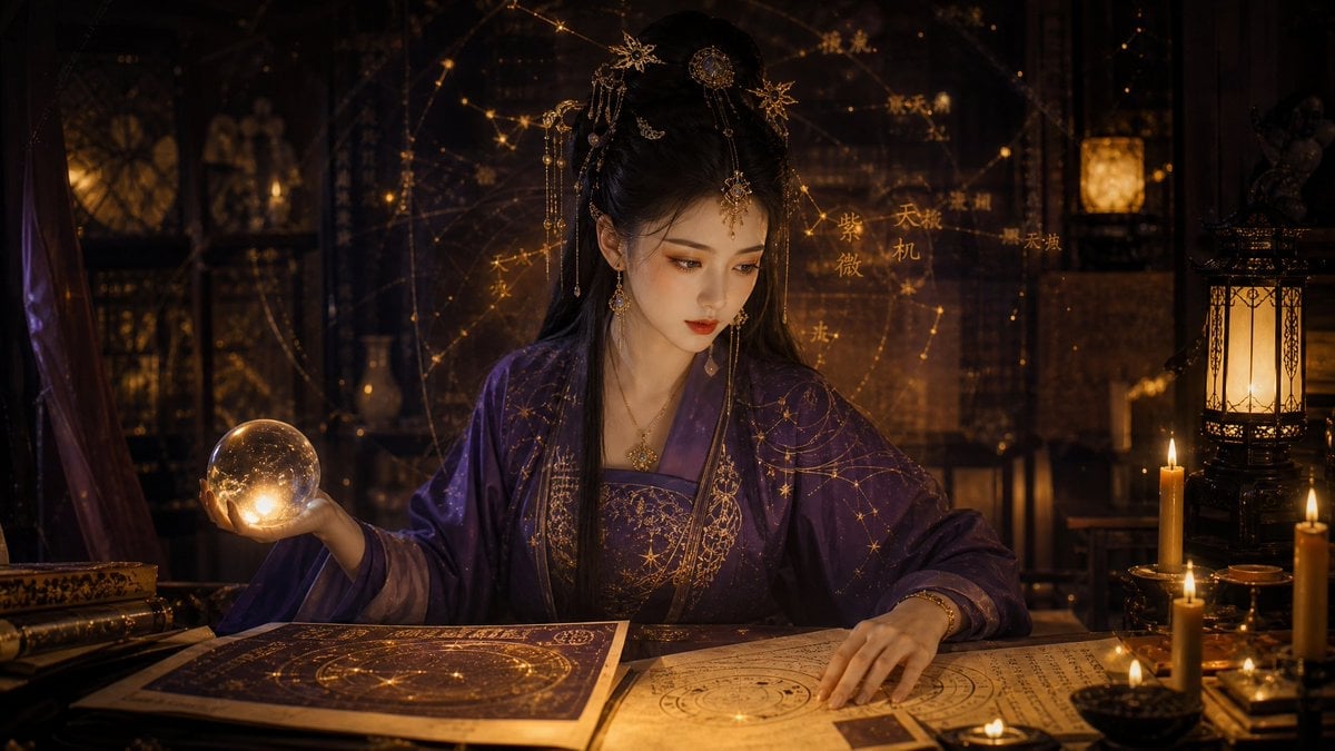 Classical Candlelight Hanfu Diviner