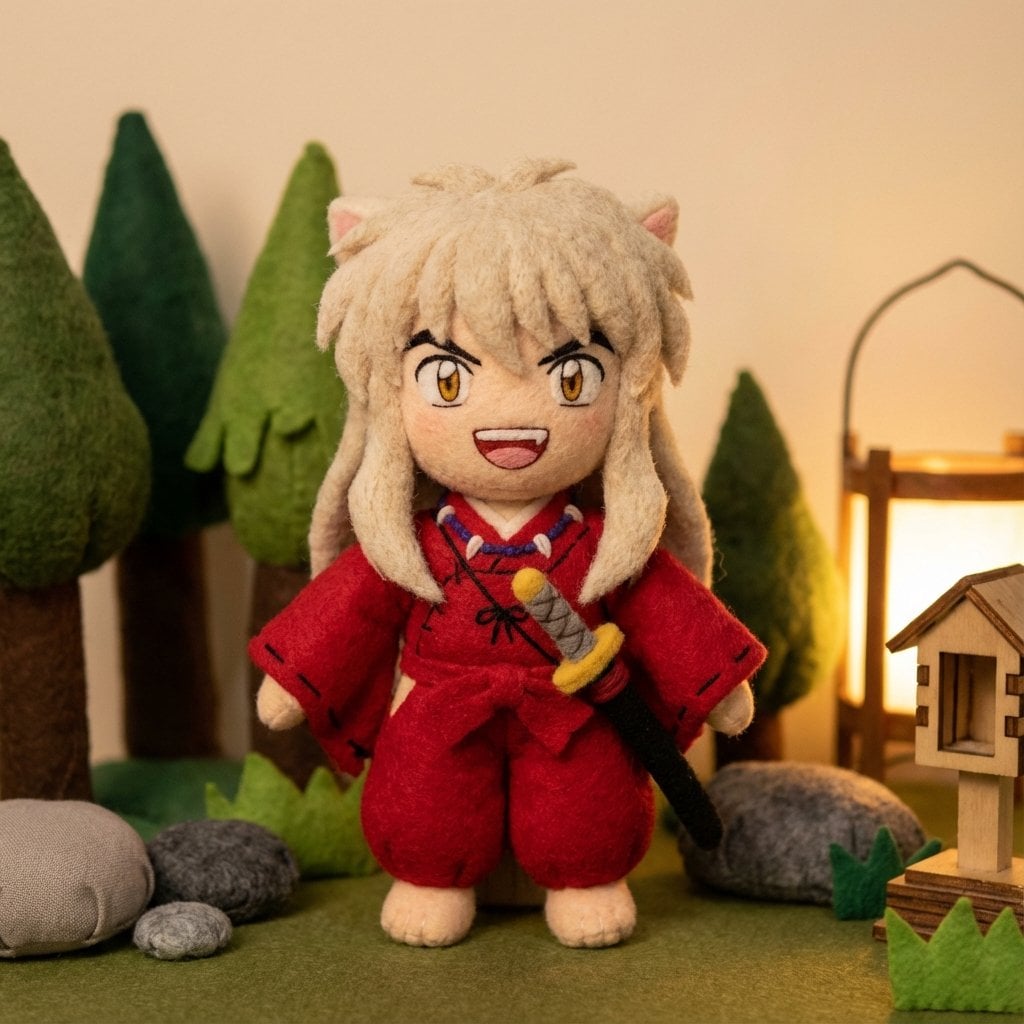 Inuyasha Plush Toy Generation Prompt