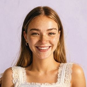 Sunny Freckled Profile Portrait