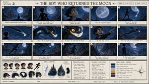 Dark Fantasy Animation Storyboard Sheet