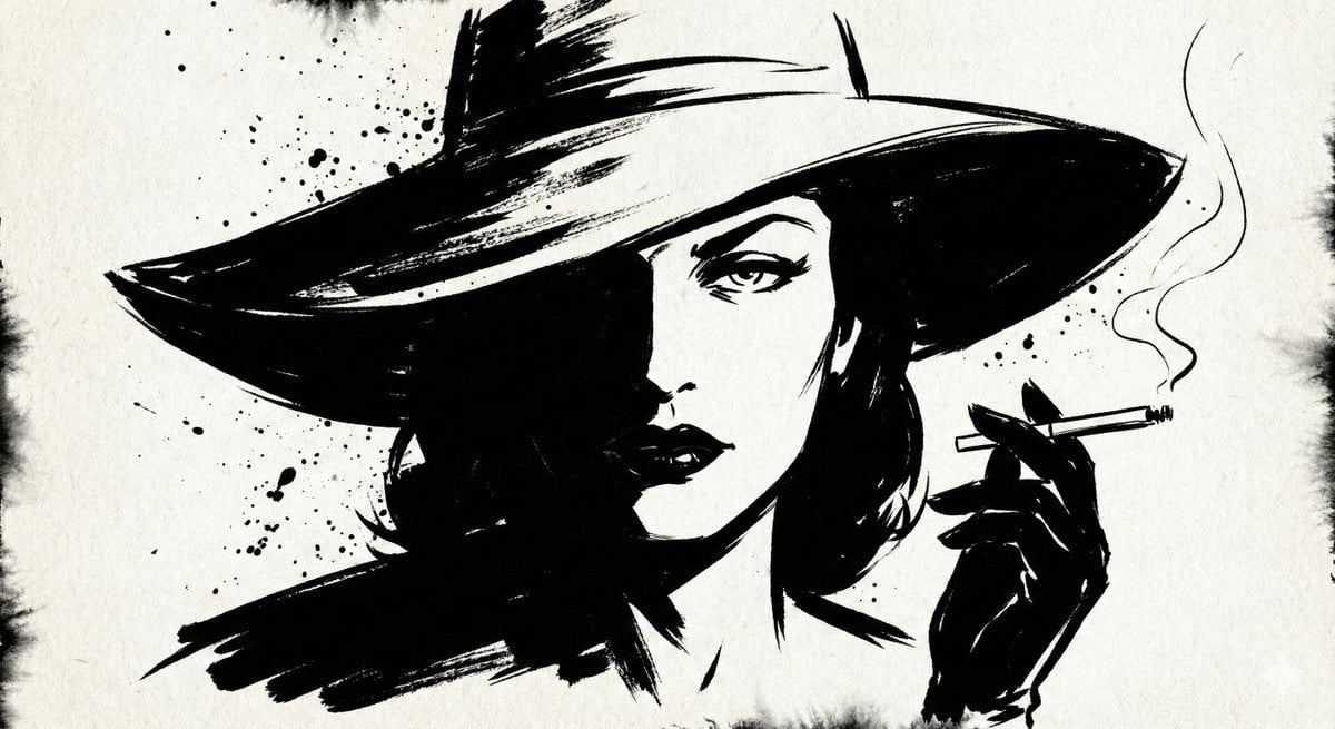 Ink Noir Portrait Generation Prompt