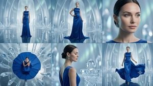 Crystal Palace Blue Gown Contact Sheet