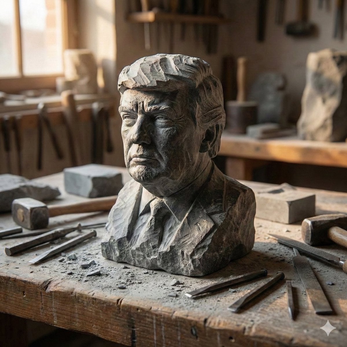 Stone-Carved Statue Prompt for Nano Banana Pro