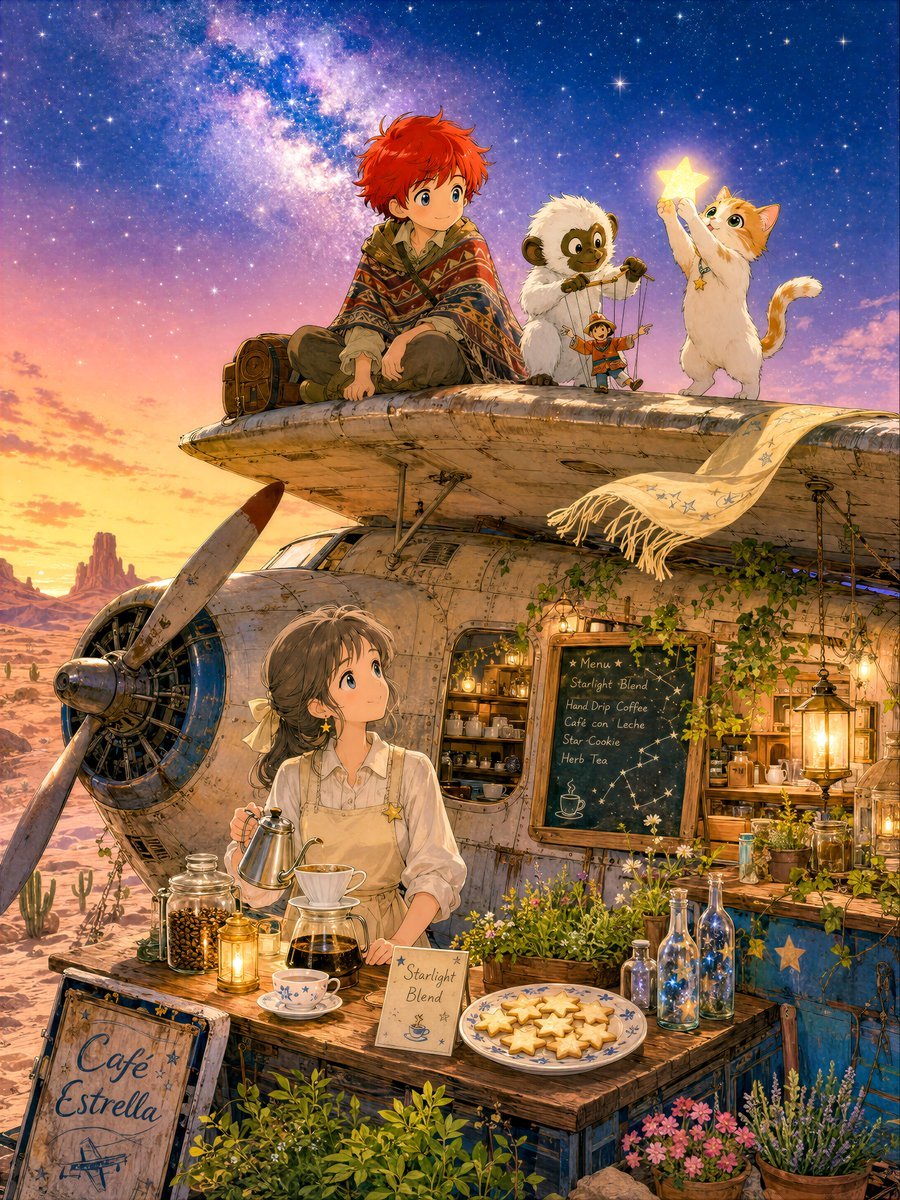 Starry Desert Cafe Narrative
