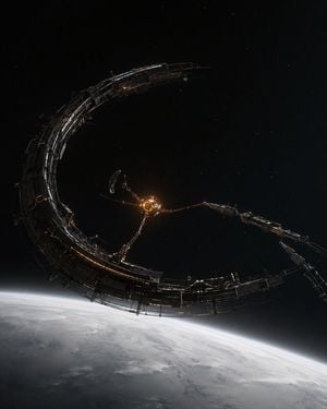 Crescent Orbital Megastructure