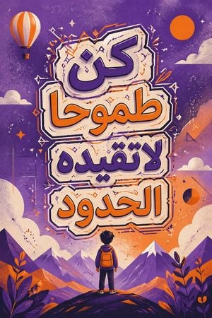 Calligraphic Design with Vibrant Illustration Style