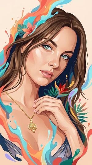 Hybrid 3D Vector Illustration Style