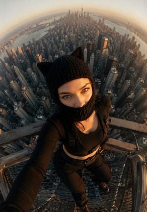 Fisheye Metropolis Portrait