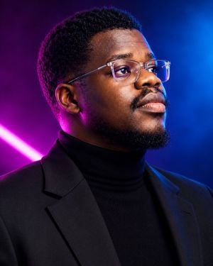 Cinematic Studio Portrait Dual Lighting